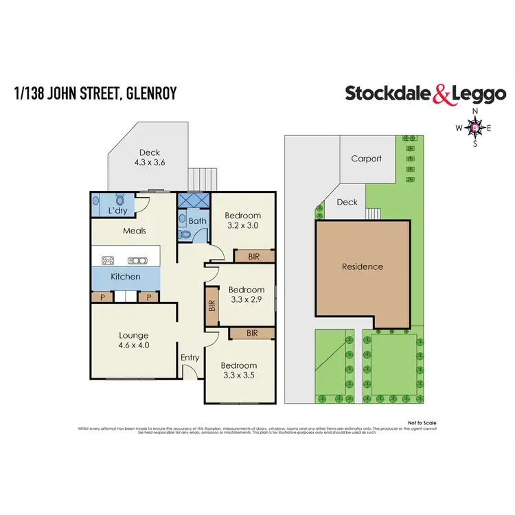 Floorplan of Homely unit listing, 1/138 John Street, Glenroy VIC 3046