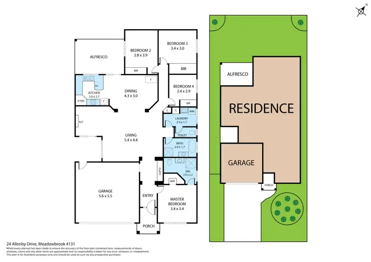 Floorplan of Homely house listing, 24 Allenby Drive, Meadowbrook QLD 4131