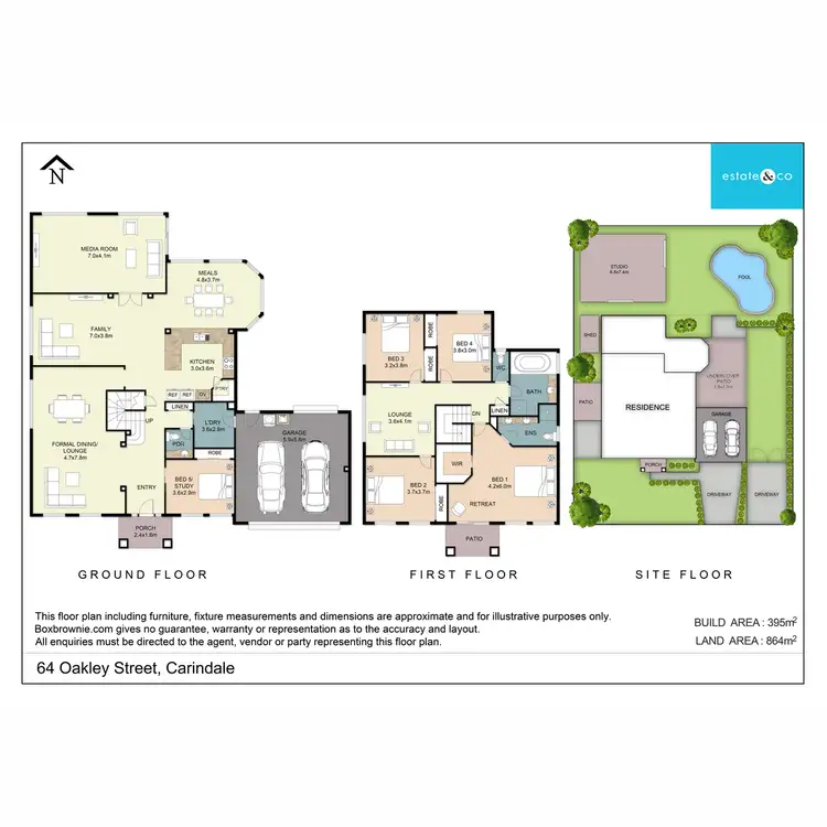 Floorplan of Homely house listing, 64 Oakley Street, Carindale QLD 4152