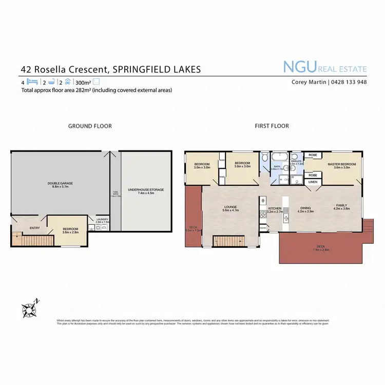 Floorplan of Homely house listing, 42 Rosella Crescent, Springfield Lakes QLD 4300