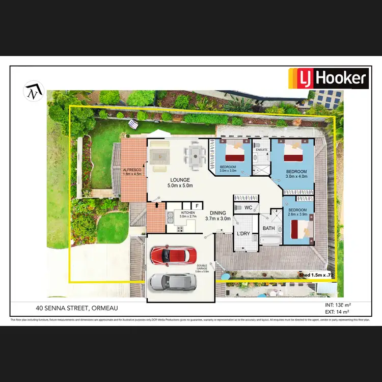 Floorplan of Homely semi-detached listing, 40 Senna Street, Ormeau QLD 4208