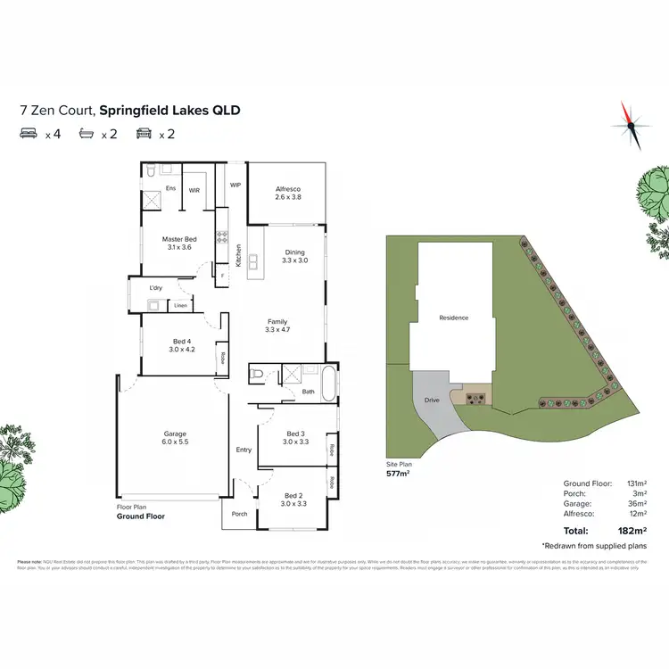 Floorplan of Homely house listing, 7 Zen Court, Springfield Lakes QLD 4300
