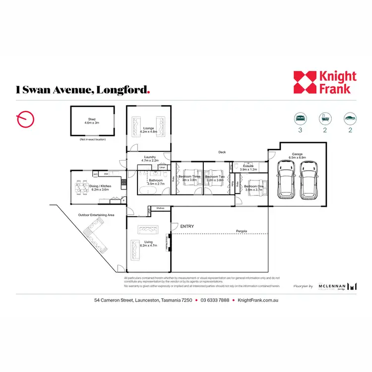 Floorplan of Homely house listing, 1-3 Swan Avenue, Longford TAS 7301