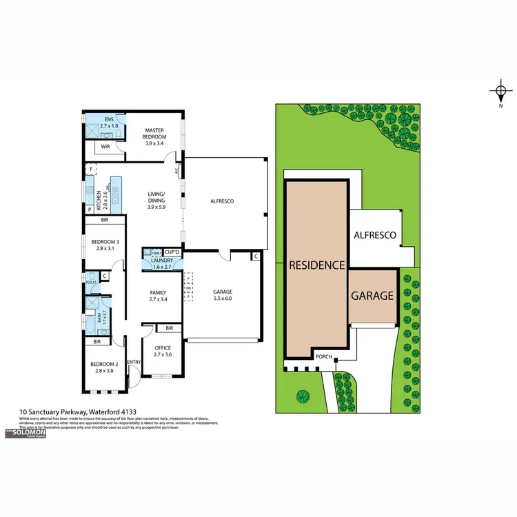 Floorplan of Homely house listing, 10 Sanctuary Parkway, Waterford QLD 4133