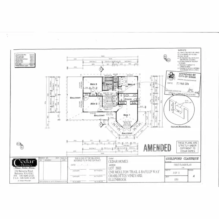 Floorplan of Homely house listing, 14 Moulton Trail, Ellenbrook WA 6069