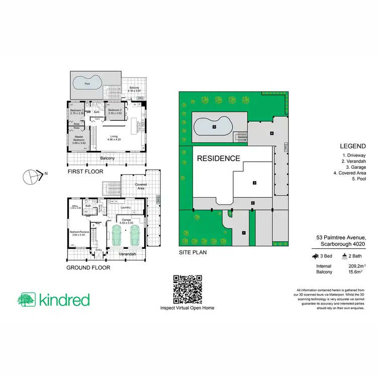 Floorplan of Homely house listing, 53 Palmtree Avenue, Scarborough QLD 4020