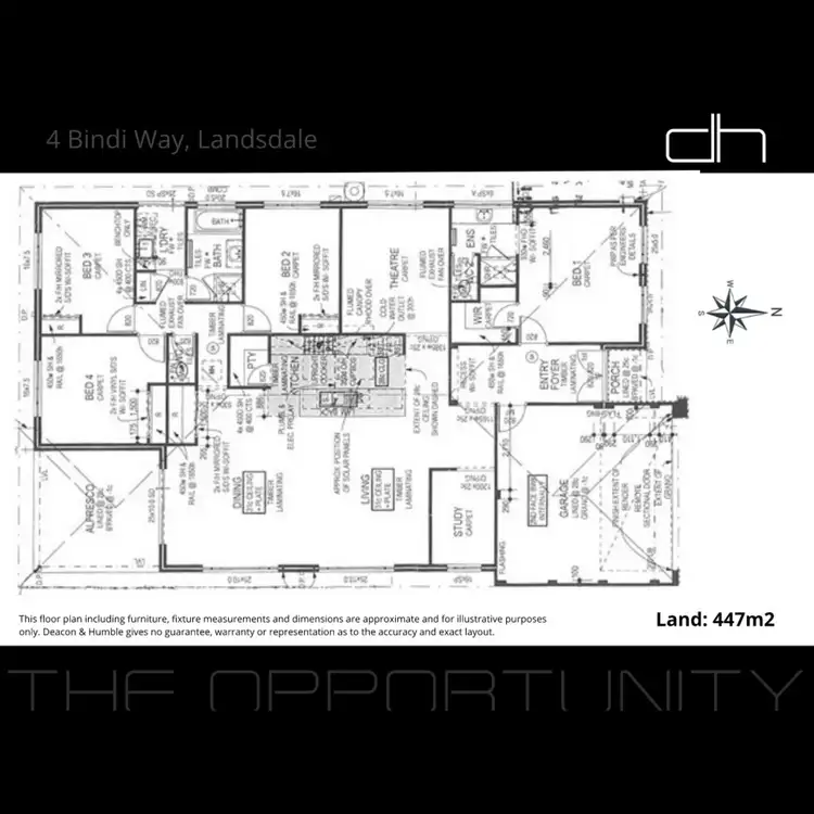 Floorplan of Homely house listing, 4 Bindi Way, Landsdale WA 6065