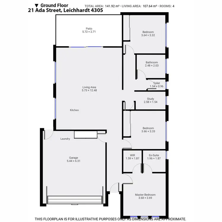 Floorplan of Homely house listing, 21 Ada Street, Leichhardt QLD 4305