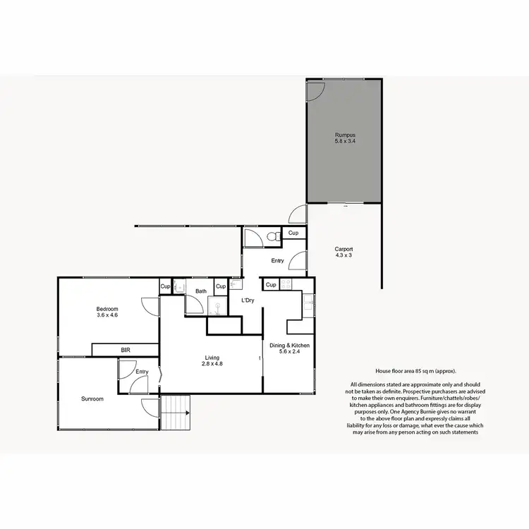 Floorplan of Homely house listing, 6 Best Street, Upper Burnie TAS 7320