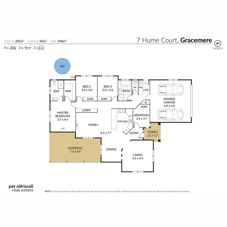 Floorplan of Homely house listing, 7 Hume Court, Gracemere QLD 4702