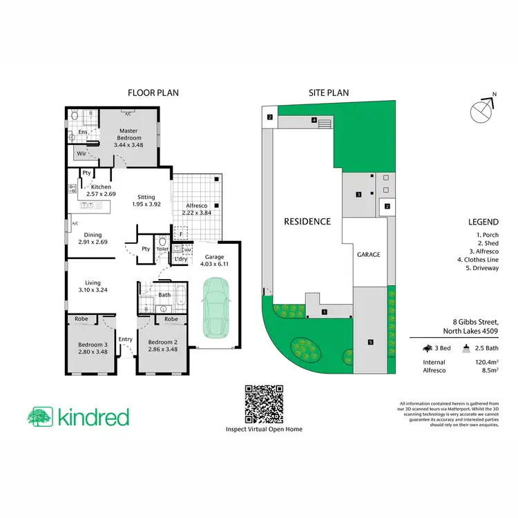 Floorplan of Homely house listing, 8 Gibbs Street, North Lakes QLD 4509