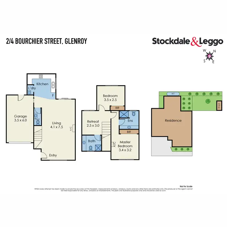 Floorplan of Homely townhouse listing, 2/4 Bourchier Street, Glenroy VIC 3046