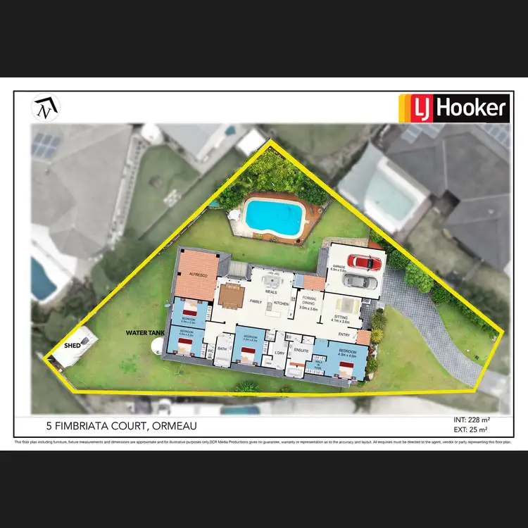 Floorplan of Homely house listing, 5 Fimbriata Court, Ormeau QLD 4208