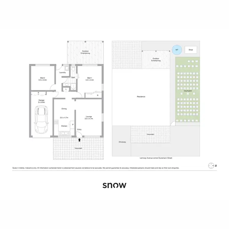 Floorplan of Homely unit listing, 1/2 Dunemann Street, Kearneys Spring QLD 4350