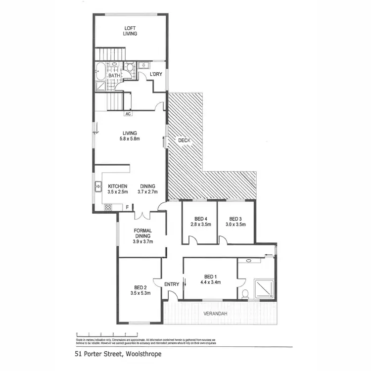 Floorplan of Homely house listing, 51 Porter Street, Woolsthorpe VIC 3276