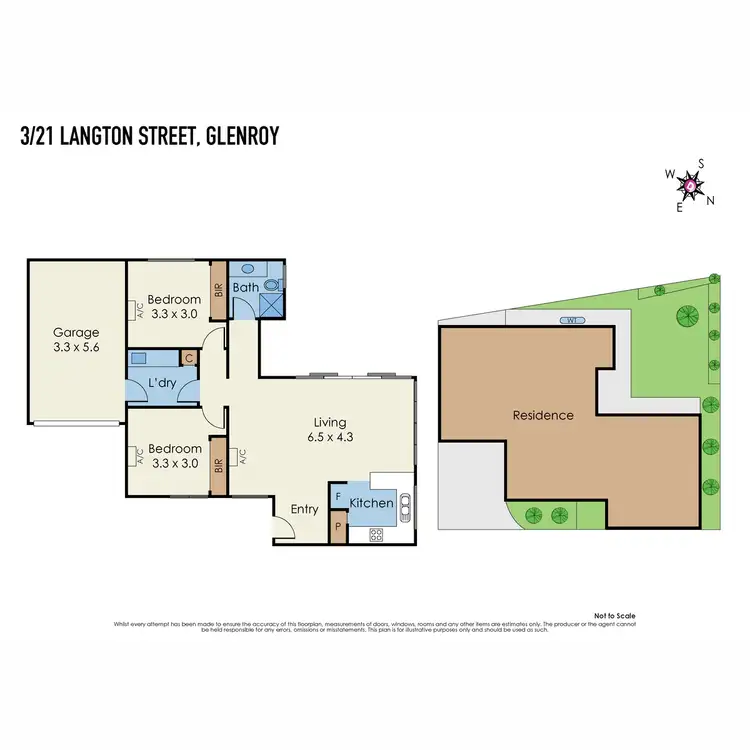 Floorplan of Homely villa listing, 3/21 Langton Street, Glenroy VIC 3046