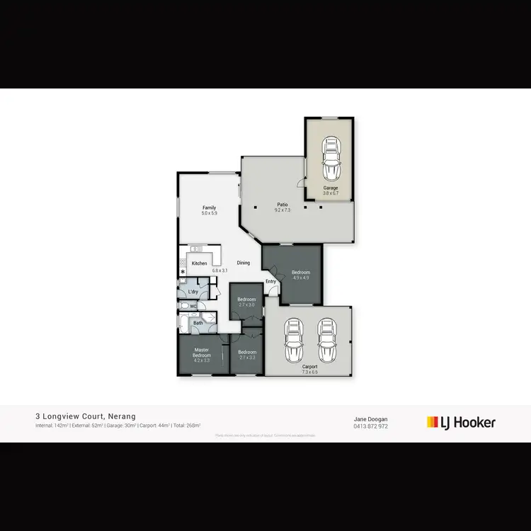 Floorplan of Homely house listing, 3 Longview Court, Nerang QLD 4211