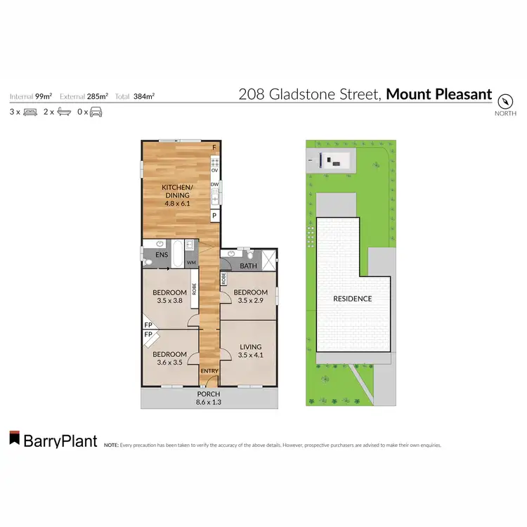 Floorplan of Homely house listing, 208 Gladstone Street, Mount Pleasant VIC 3350