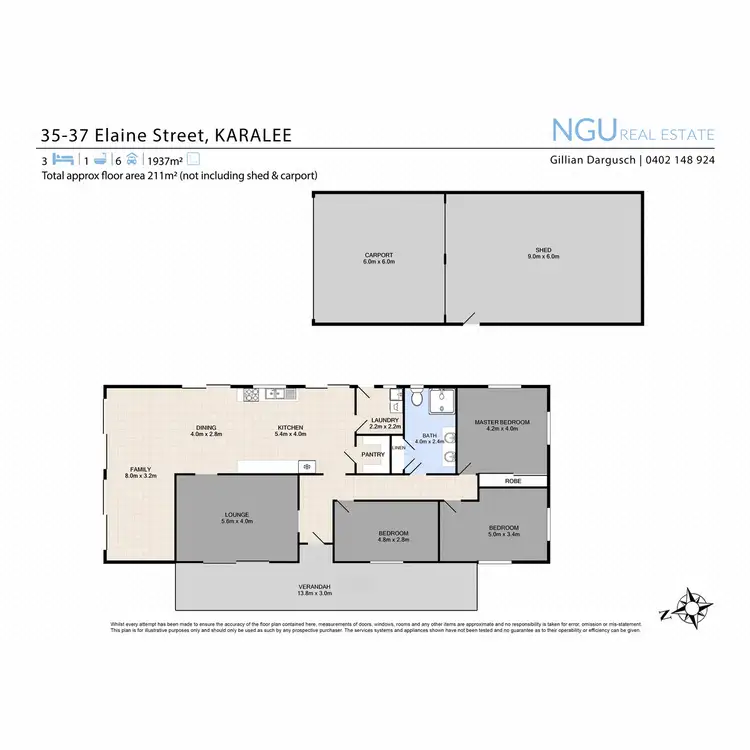 Floorplan of Homely house listing, 35-37 Elaine Street, Karalee QLD 4306