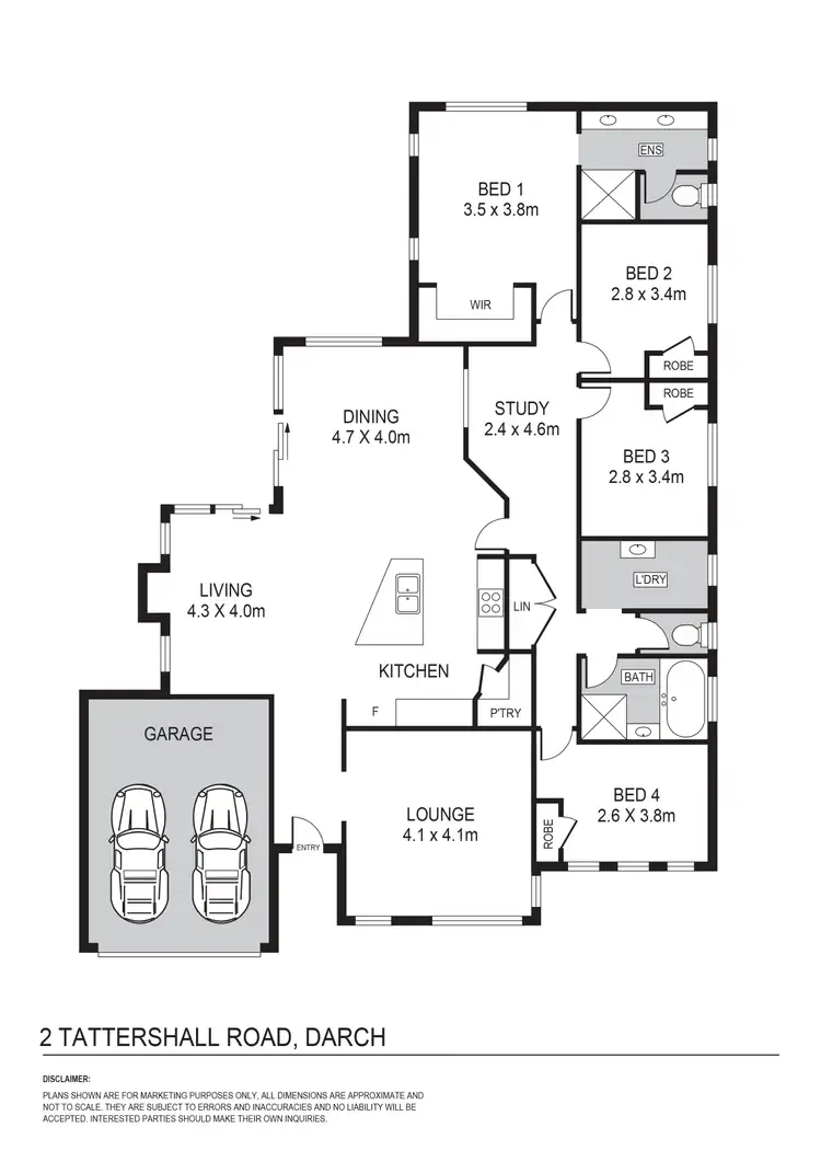Floorplan of Homely house listing, 2 Tattershall Road, Darch WA 6065