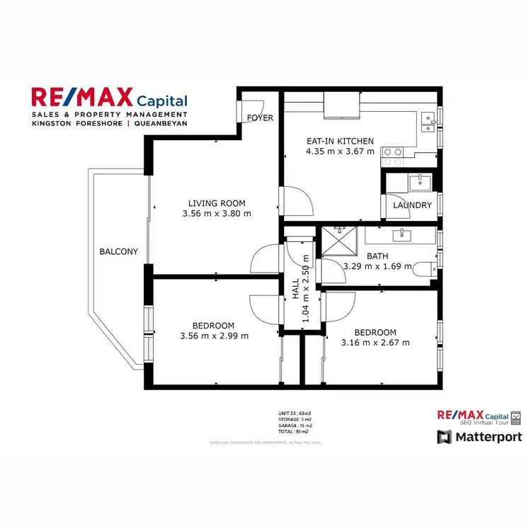 Floorplan of Homely apartment listing, 23/17 Mowatt Street, Queanbeyan NSW 2620