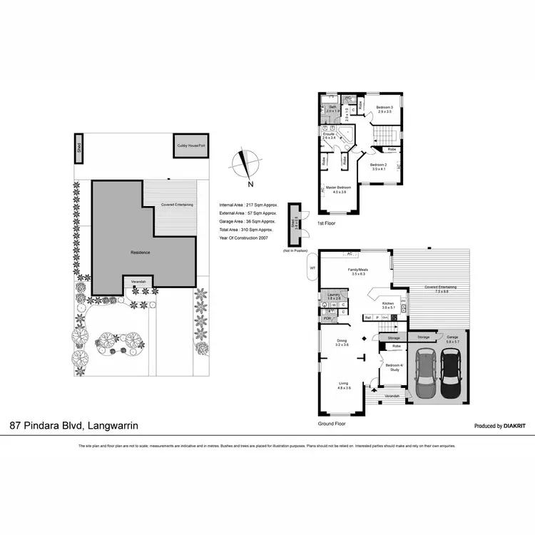 Floorplan of Homely house listing, 87 Pindara Boulevard, Langwarrin VIC 3910