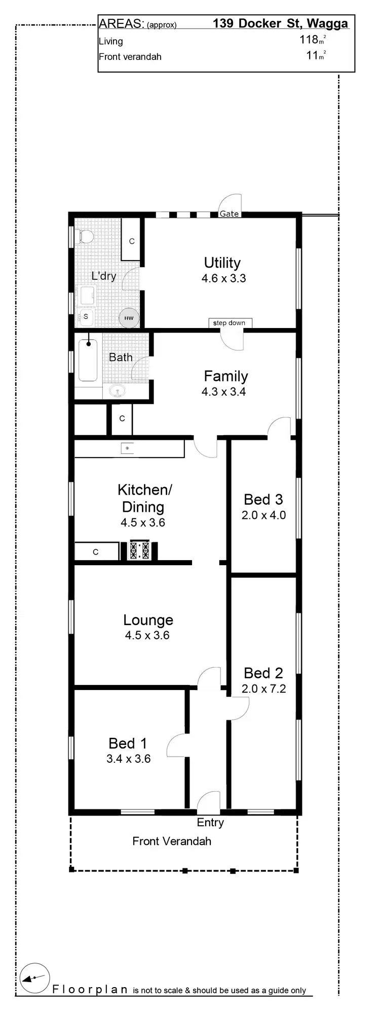 Floorplan of Homely house listing, 139 Docker Street, Wagga Wagga NSW 2650