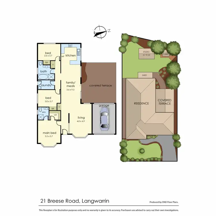 Floorplan of Homely house listing, 21 Breese Road, Langwarrin VIC 3910