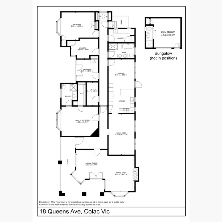 Floorplan of Homely house listing, 16-18 Queens Avenue, Colac VIC 3250