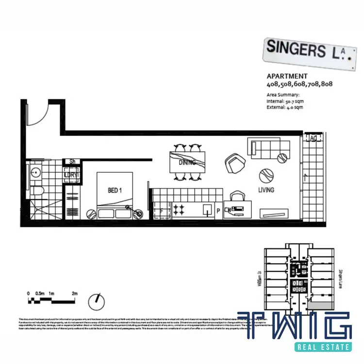 Floorplan of Homely apartment listing, 608/17 Singers Lane, Melbourne VIC 3000