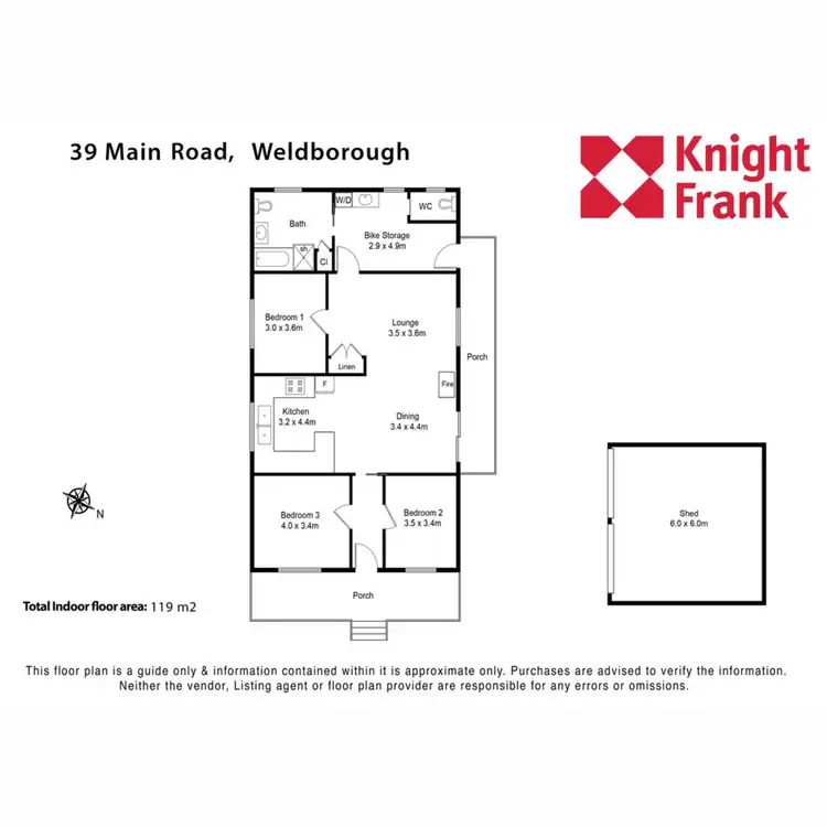 Floorplan of Homely house listing, 39 Main Road, Weldborough TAS 7264
