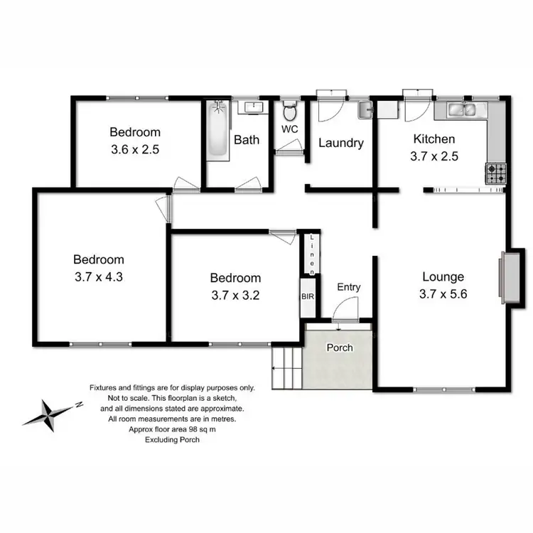 Floorplan of Homely house listing, 44 Studholme Street, South Burnie TAS 7320