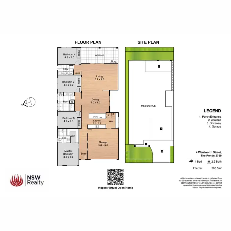 Floorplan of Homely house listing, 4 Wentworth Street, The Ponds NSW 2769