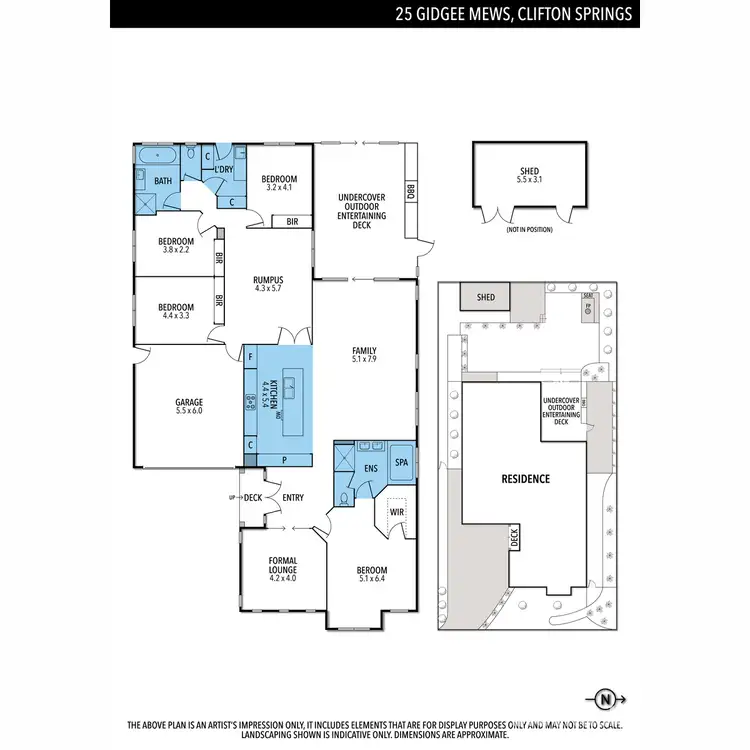 Floorplan of Homely house listing, 25 Gidgee Mews, Clifton Springs VIC 3222