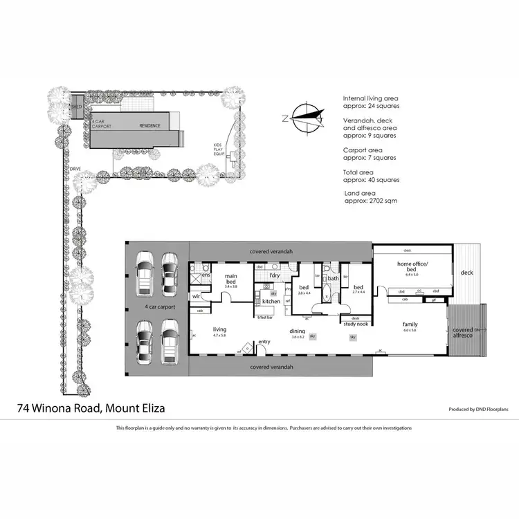 Floorplan of Homely house listing, 74 Winona Road, Mount Eliza VIC 3930