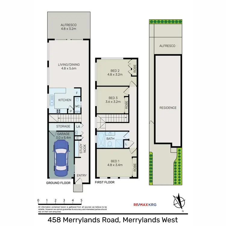 Floorplan of Homely semi-detached listing, 458 Merrylands Road, Merrylands NSW 2160