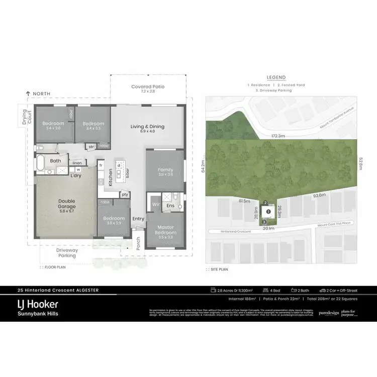 Floorplan of Homely house listing, 25 Hinterland Crescent, Algester QLD 4115