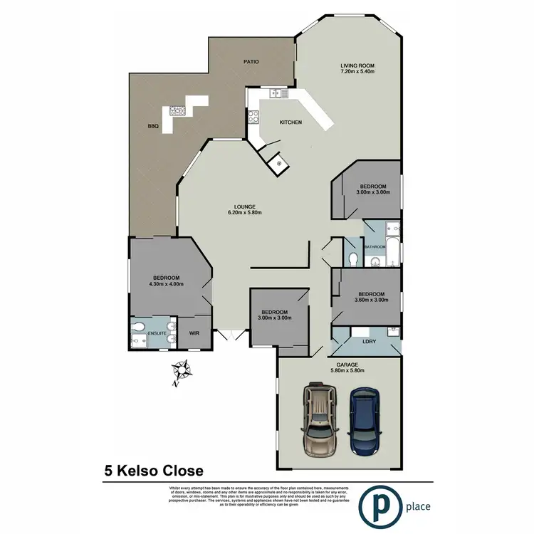 Floorplan of Homely house listing, 5 Kelso Close, Yamanto QLD 4305