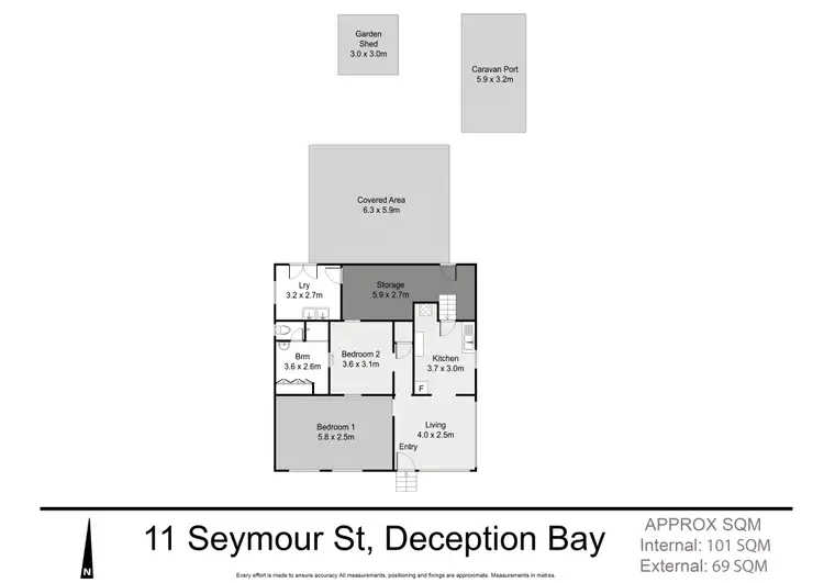 Floorplan of Homely house listing, 11 Seymour Street, Deception Bay QLD 4508