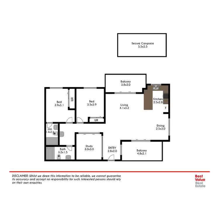 Floorplan of Homely apartment listing, 13/42-44 Hoxton Park Road, Liverpool NSW 2170
