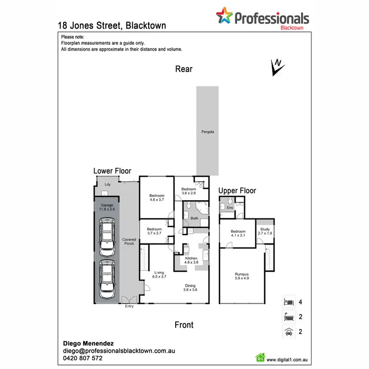 Floorplan of Homely house listing, 18 Jones Street, Blacktown NSW 2148
