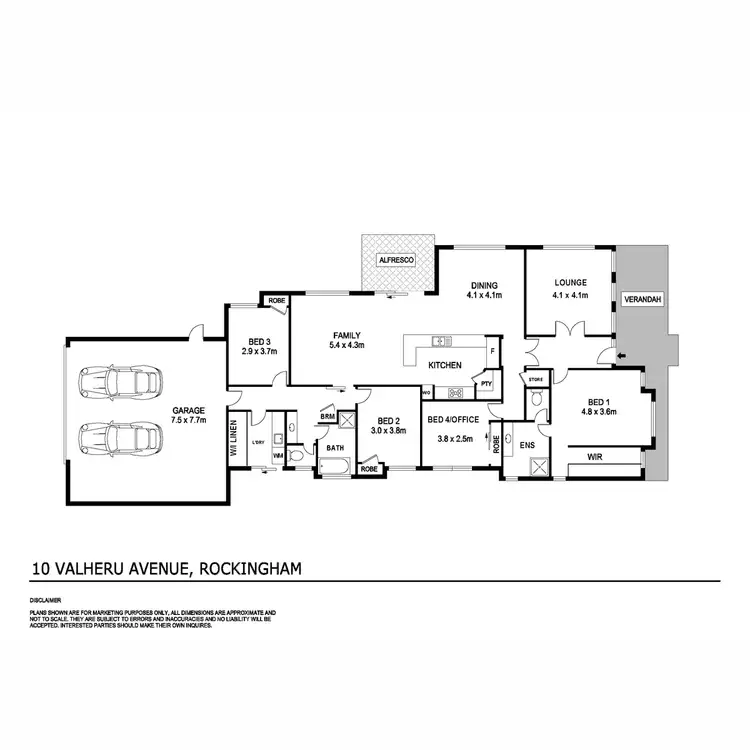 Floorplan of Homely house listing, 10 Valheru Avenue, Rockingham WA 6168