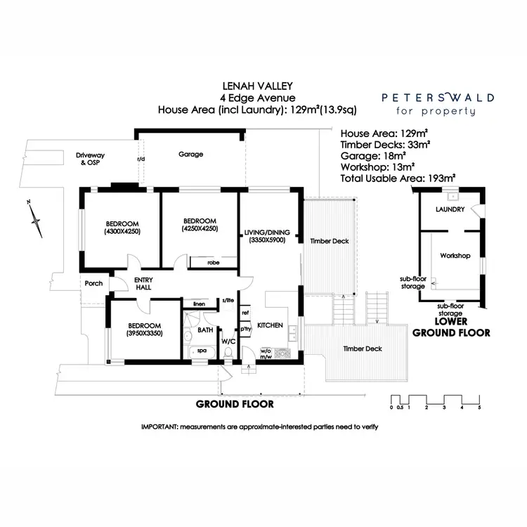 Floorplan of Homely house listing, 4 Edge Avenue, Lenah Valley TAS 7008