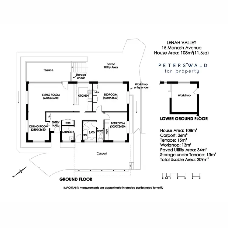 Floorplan of Homely house listing, 15 Monash Avenue, Lenah Valley TAS 7008