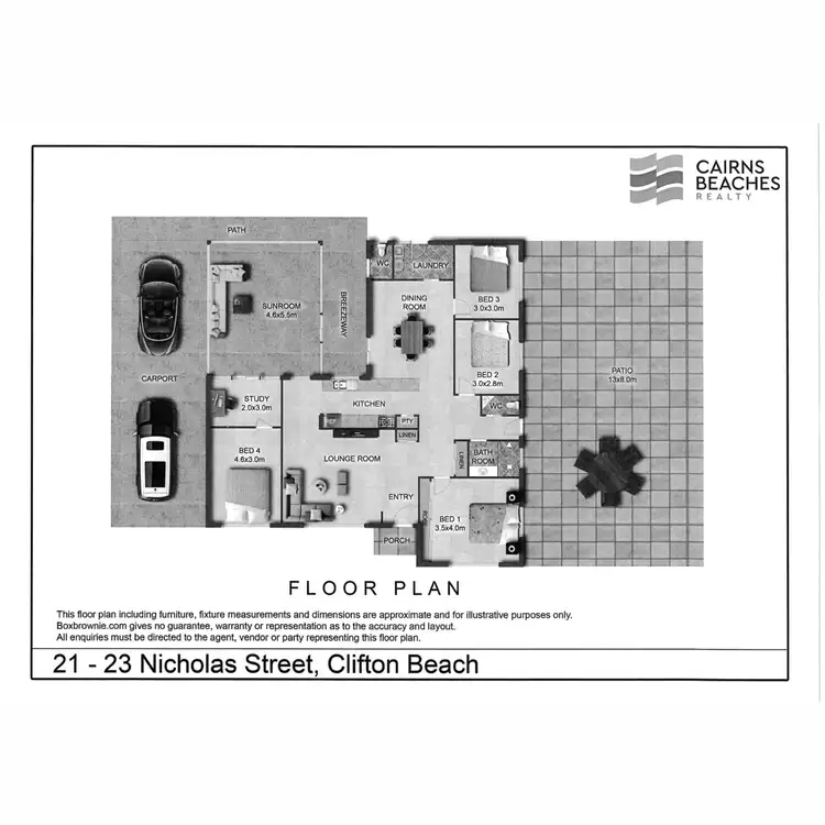 Floorplan of Homely rural property listing, 21-23 Nicholas Street, Clifton Beach QLD 4879