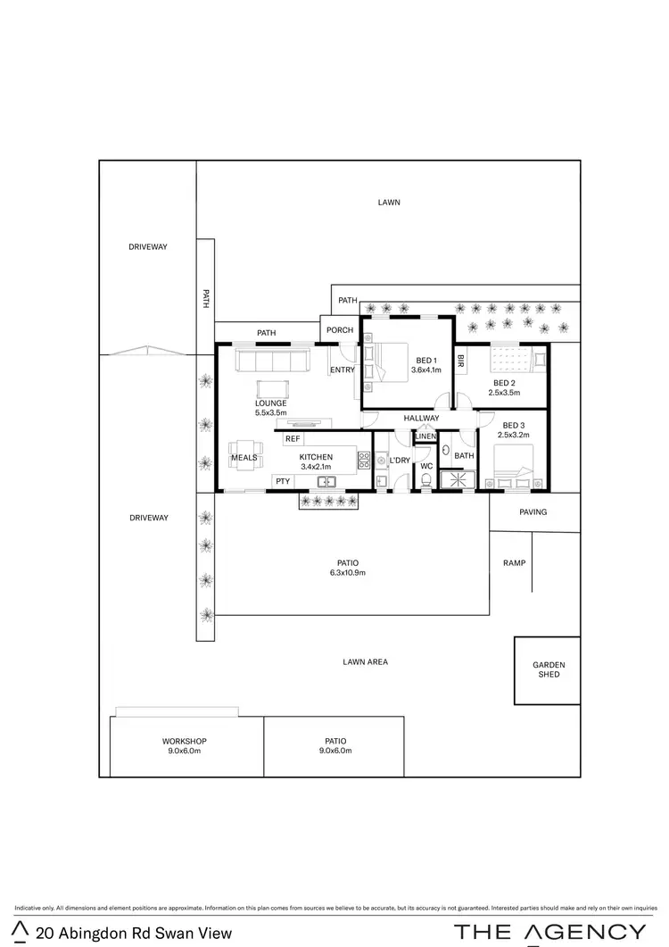 Floorplan of Homely house listing, 20 Abingdon Road, Swan View WA 6056