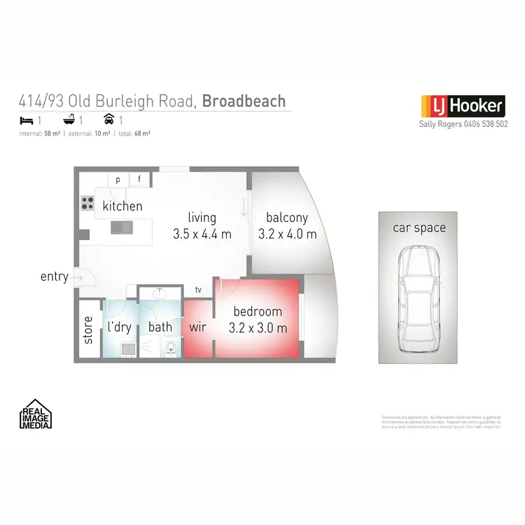 Floorplan of Homely apartment listing, 14/93 Old Burleigh Road, Broadbeach QLD 4218