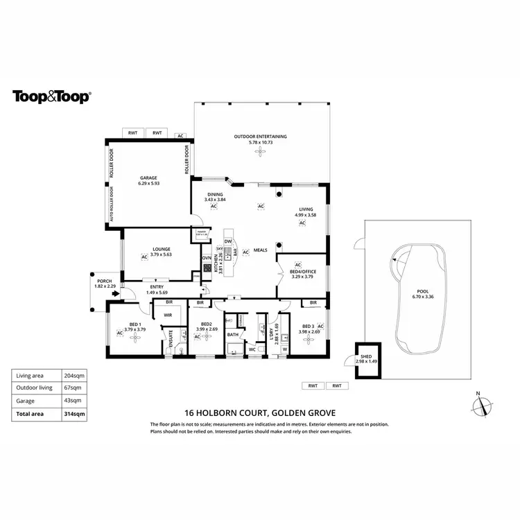 Floorplan of Homely house listing, 16 Holborn Court, Golden Grove SA 5125