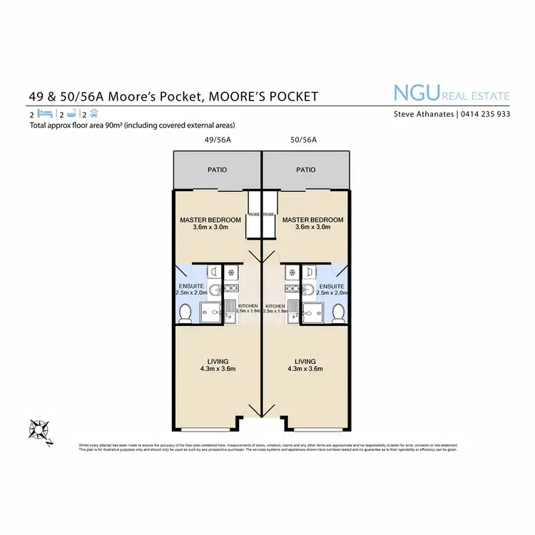 Floorplan of Homely unit listing, 49 & 50/56A Moores Pocket Road, Moores Pocket QLD 4305