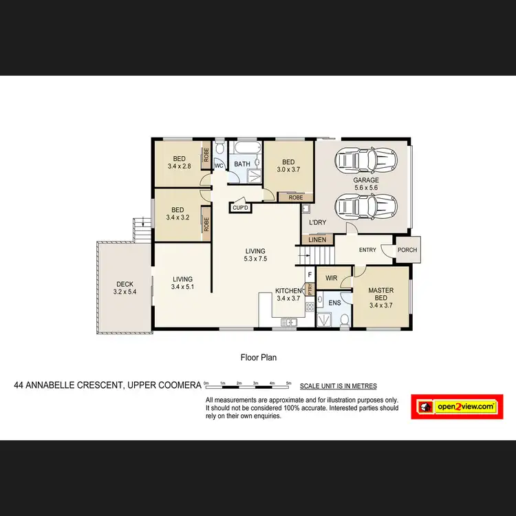 Floorplan of Homely house listing, 44 Annabelle Crescent, Upper Coomera QLD 4209